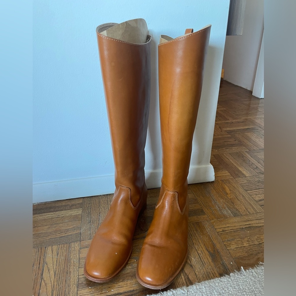 Reformation Leather Riding Boot- gently worn